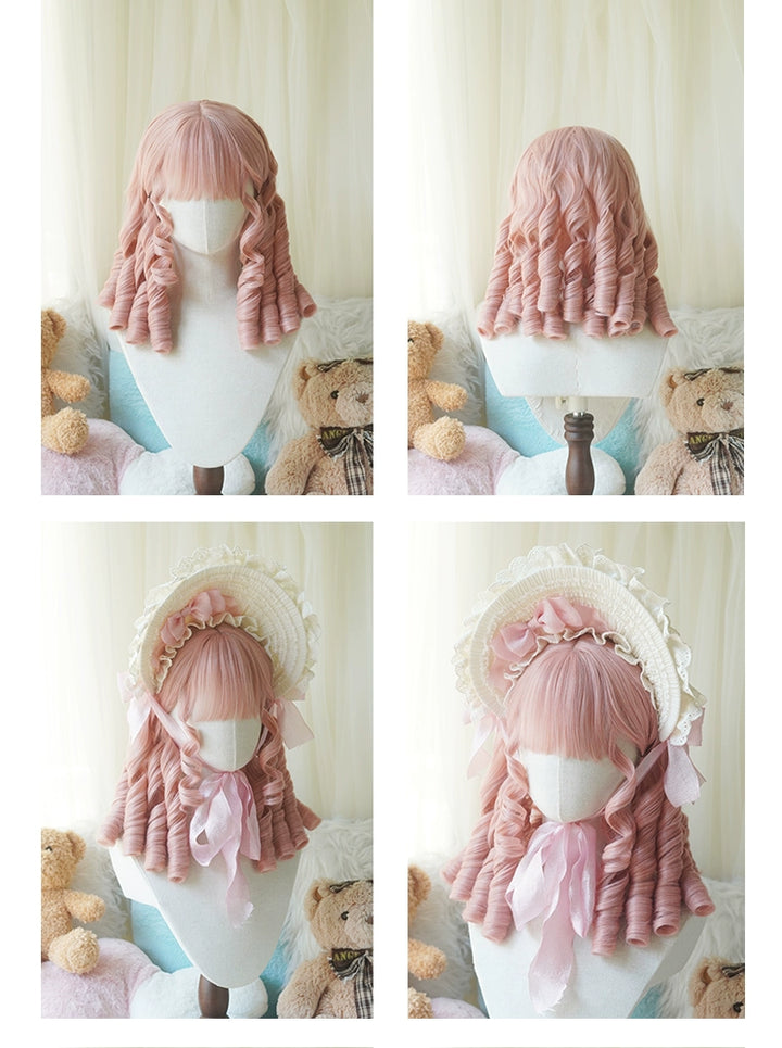 Imperial Tea~Retro Lolita Wig Short Roman Curl Hairpiece