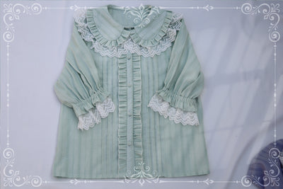 MIST~Sweet Lolita Golilla Short Sleeve Shirt   