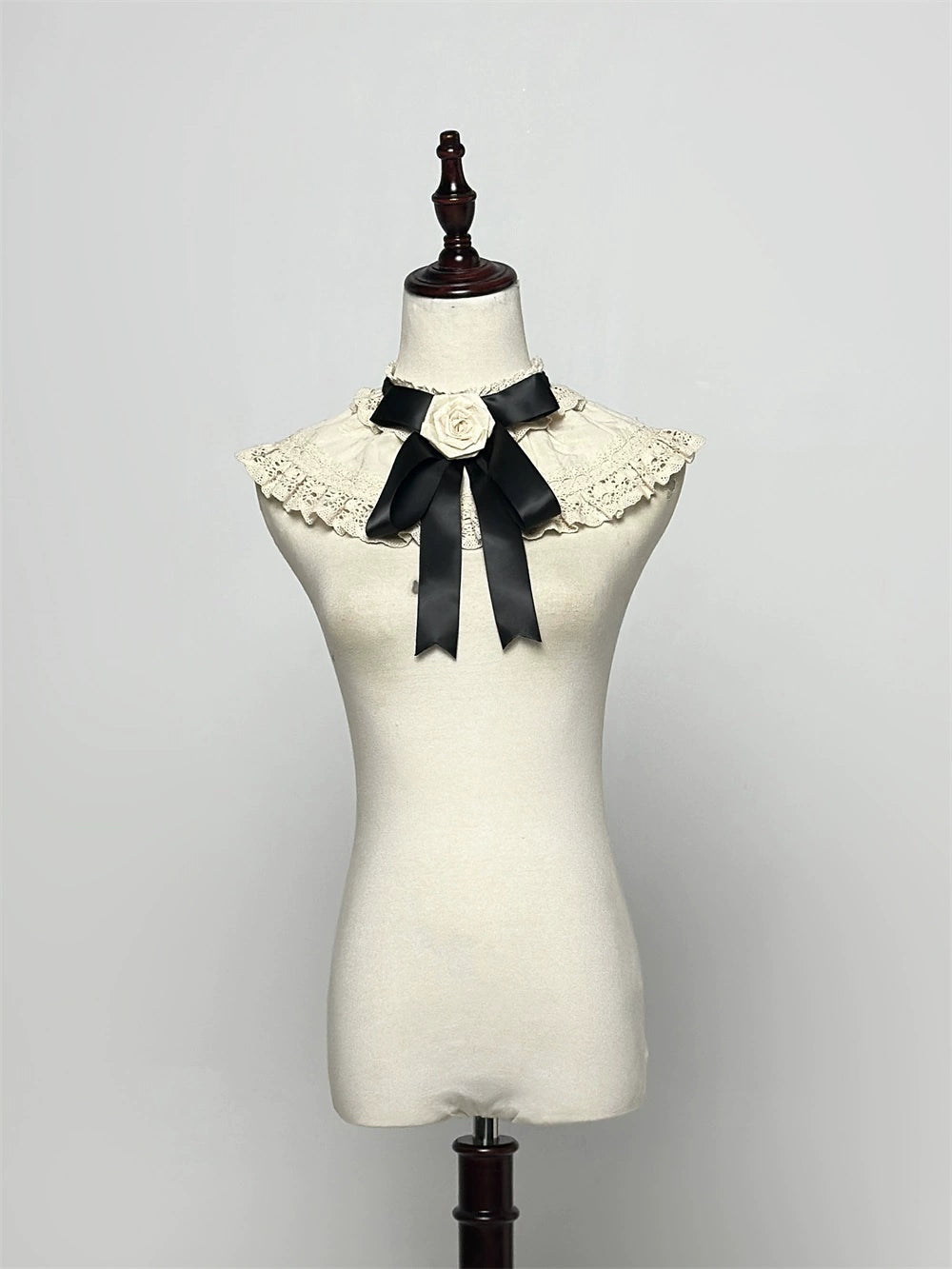 LeMiroir - Winter Solstice - Elegant Lolita Hat, Detachable Collar, Handbag 44088:794365