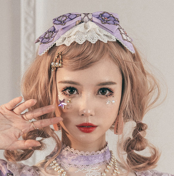 Milu Forest~The Swan's Wedding~Sweet Lolita Purple KC   