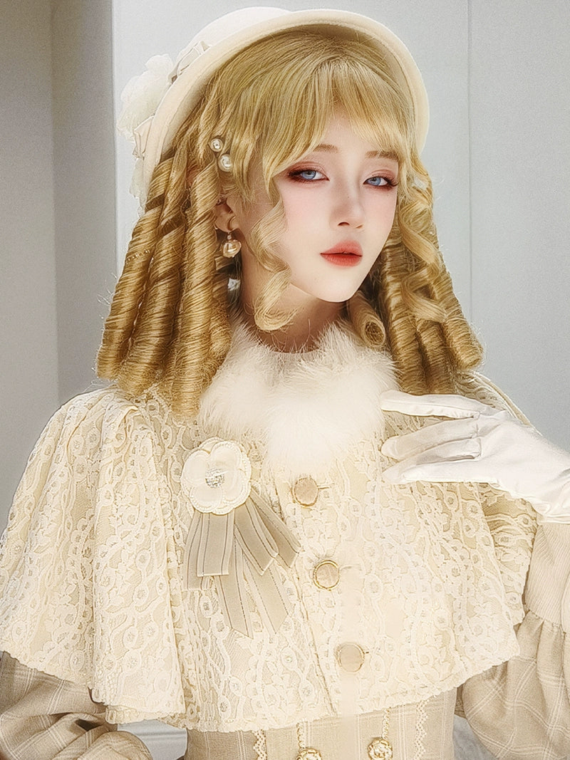 Mabuxi~33CM Sparkling Lolita Wig Roman Curls Gorgeous Court Wig 40478:671724