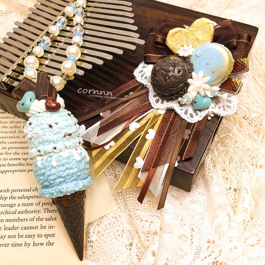 Cornnn - Handmade Lolita Mint Chocolate Badges