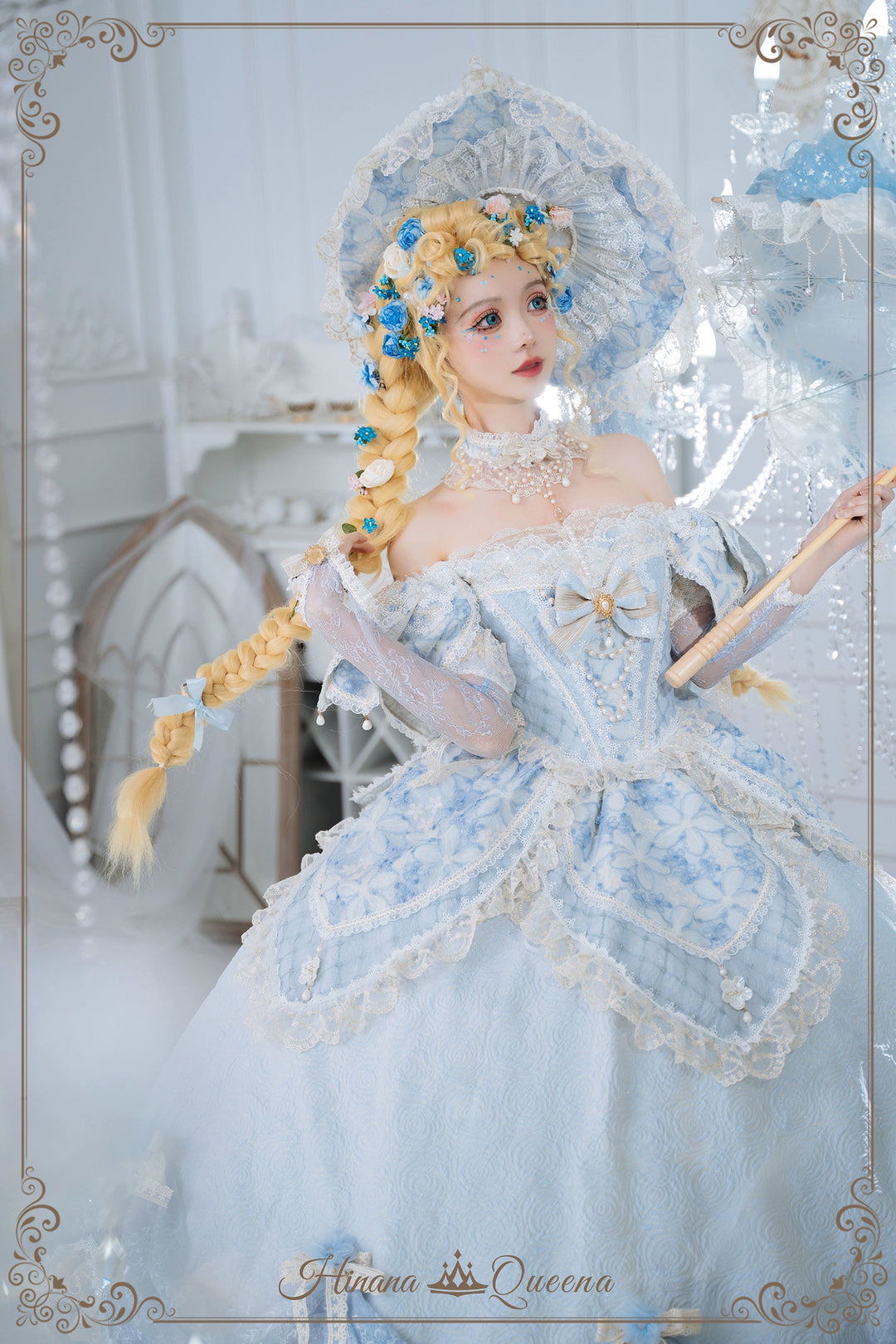 Hinana Queena~With Belle~Bridal Wedding Lolita OP Dress Available for Custom Size 41978:721554