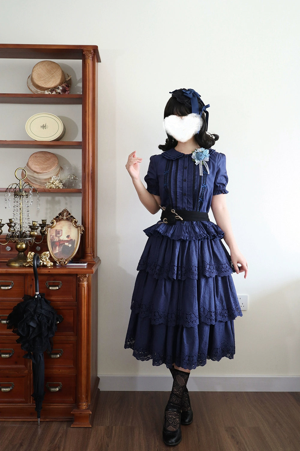Miss Point - Forest Waltz - Classic Lolita Blouse & Multi-Tiered Ruffles SK 44233:800053