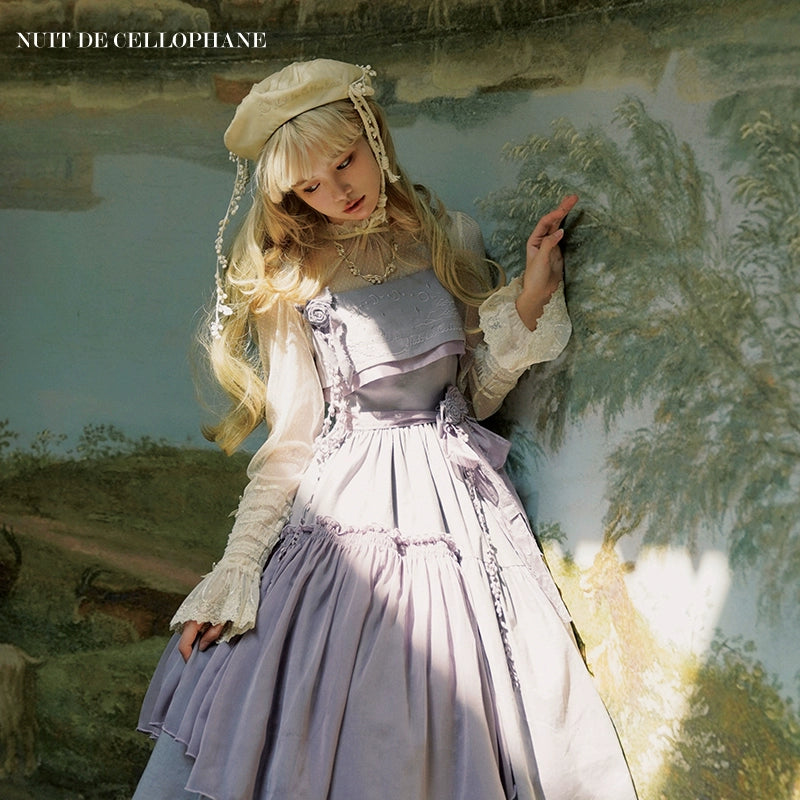 Nuit De Cellophane~A Thousand Moonfalls~Elegant Lolita JSK Dress Thin Cardigan   