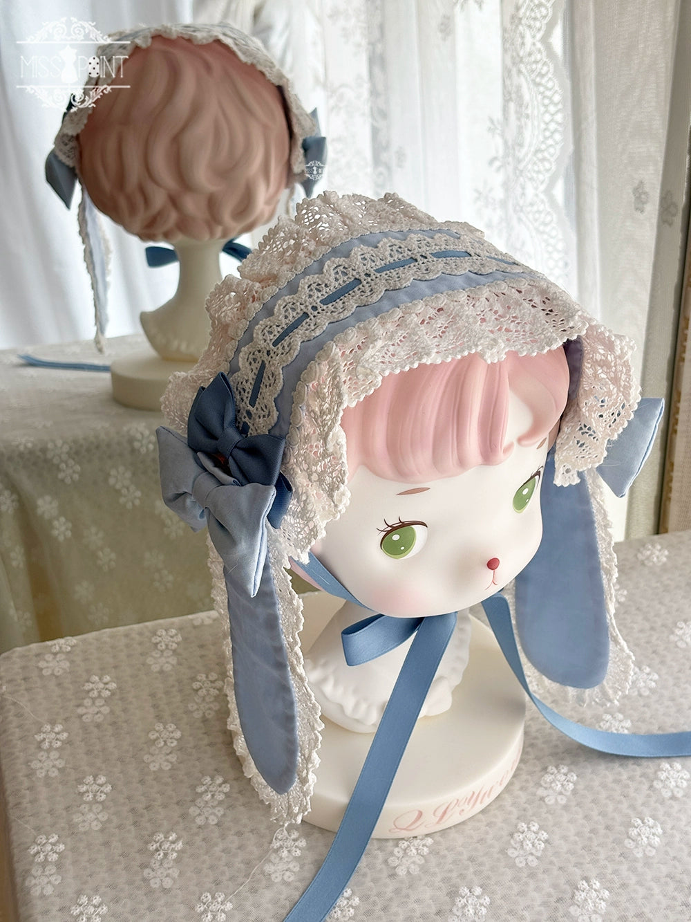 Miss Point - Vintage Petal Rabbit - Old School Lolita Headdress Suit With Bunny Ear 43134:766758