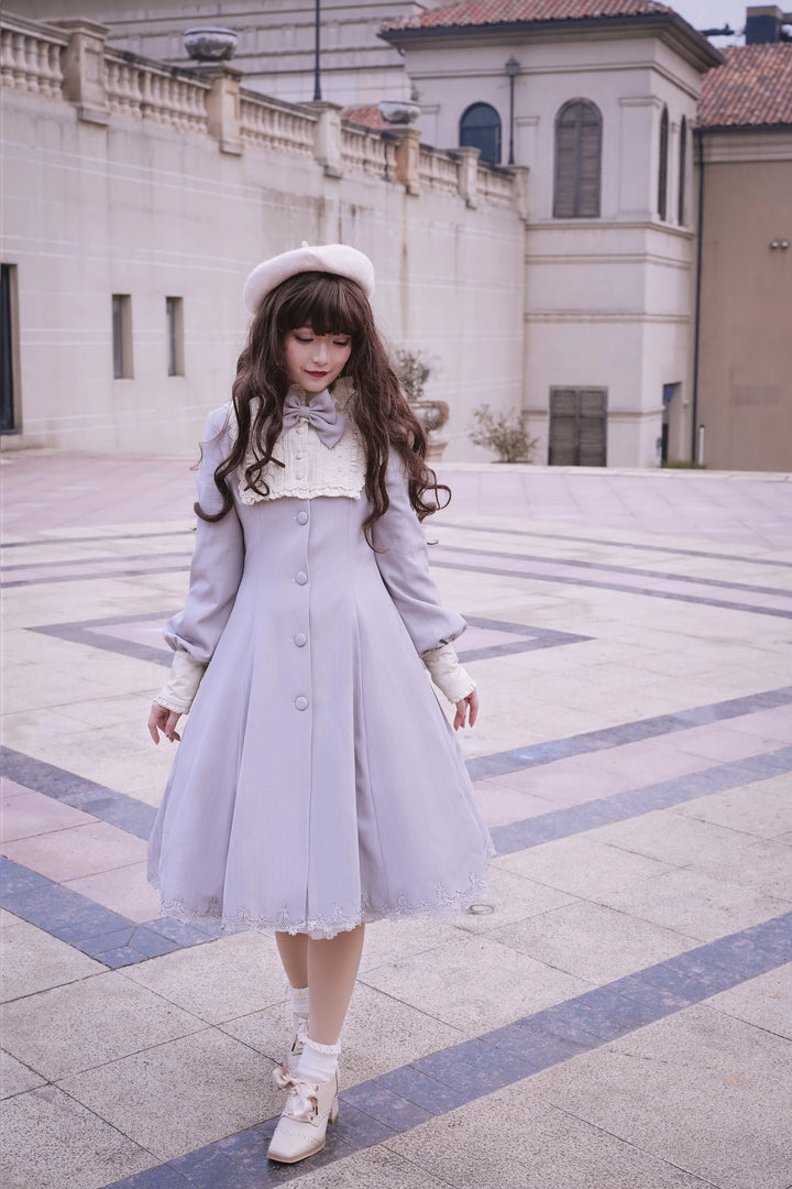 Strawberry Witch~Daily Lolita Coat Sherlock Style Lolita Coat Striped OP 34536:473198