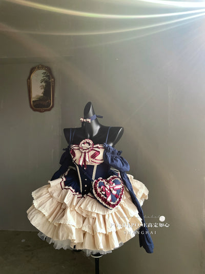 (BFM)PoshePose~Bai Xueji~Lolita Strapless Dress Fishbone Dress   