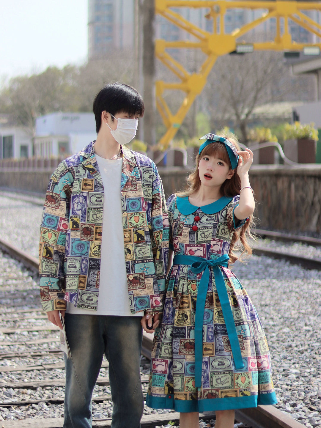 Miss Cube - Antique Label - Retro Lolita Shirt American Customized Loose Print Blouse 35672:497572