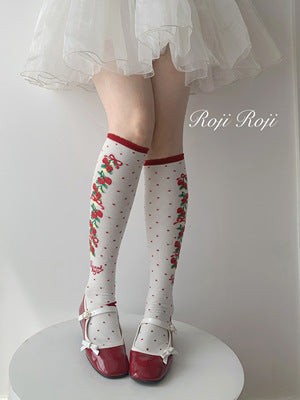 Roji Roji - Autumn Sweet Lolita Cotton Thigh-high Socks 15730:211708