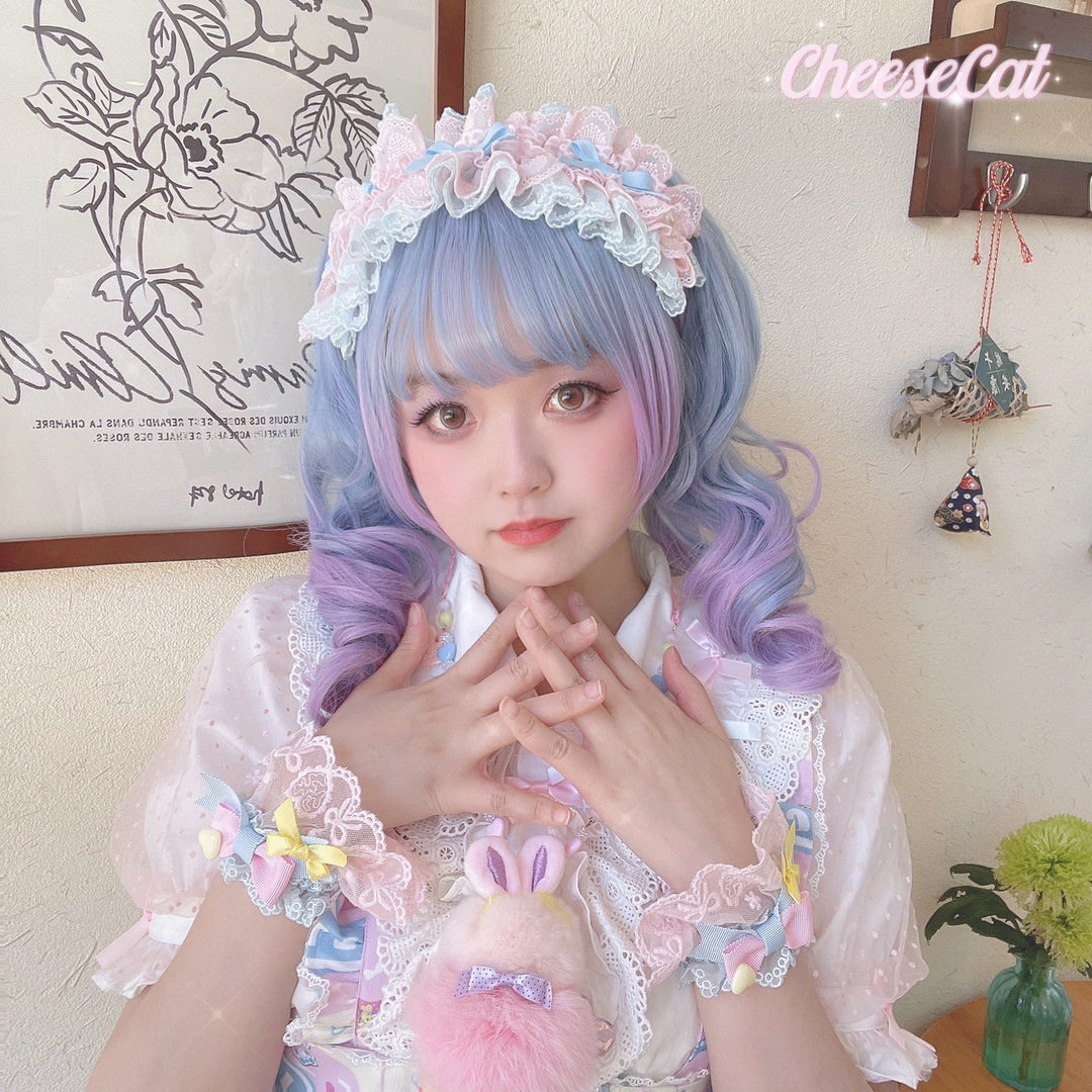 (Buyforme)Cheese Cat~Sweet and Happy Flower Limited Lolita Cuff   