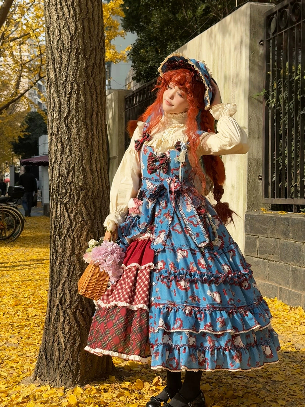 Miss Point - Forest Berry Bunny - Sweet Lolita JSK Elegant Bunny Print Dress 41972:720922