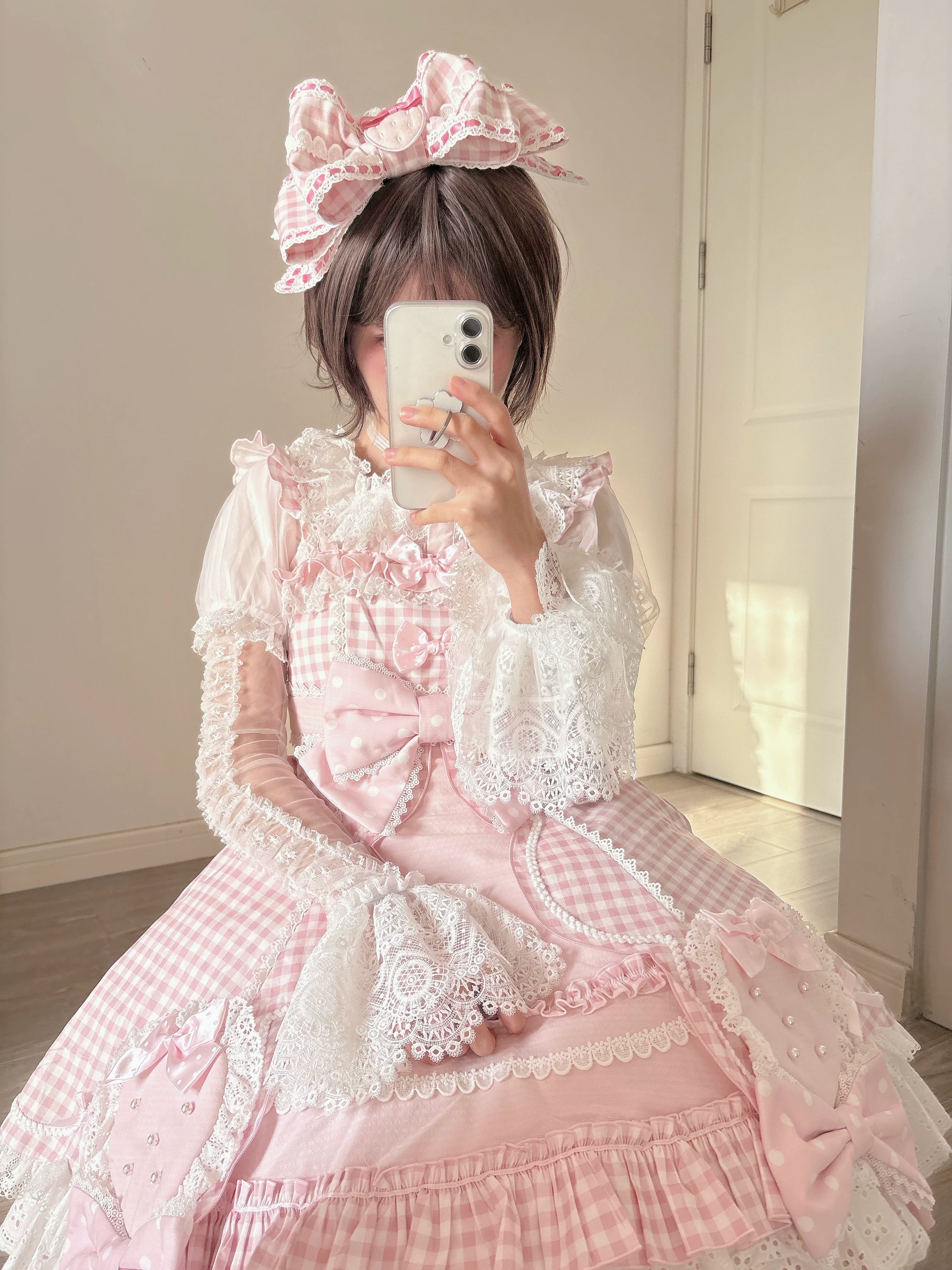 Frosted Starlight - Old School Lolita Blouse, Detachable Sheer Sleeves 44613:814450