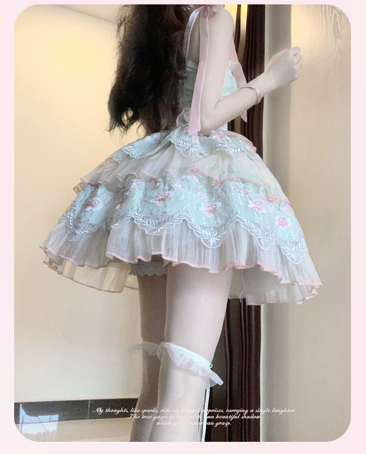 Sakurahime~Sweet Lolita JSK Princess Lolita Dress and Lovely Accessory   