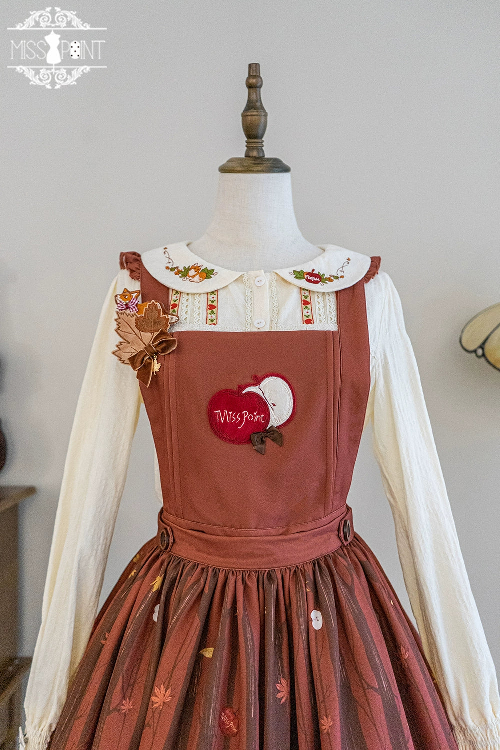 Miss Point~Fat Fox in the Forest~Elegant Lolita Skirt Detachable Chest Guard SK 37582:562264