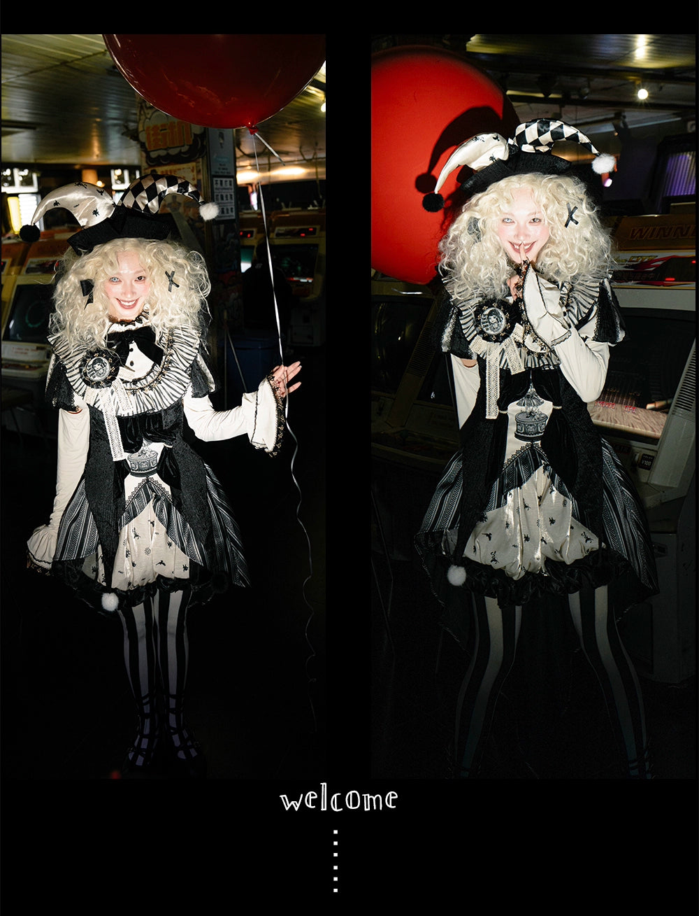 LizBird - Bizarre Toy Box - Halloween Gothic Lolita Skirt Suit Goth Shirt and Bloomers 41912:718266