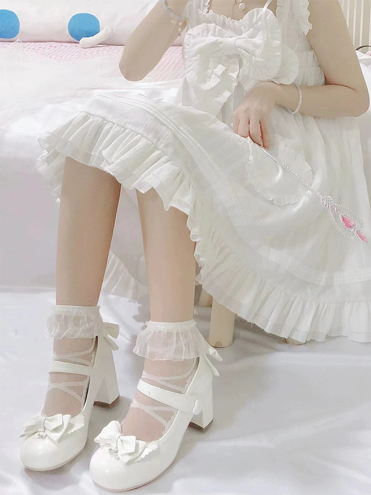 Fairy Godmother~Elegant Lolita Heels Shoes Mary Jane Shoes   