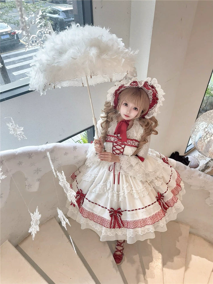 To Alice~Dear dolls~Sweet Lolita JSK Suit Princess Lolita Blouse and BNT