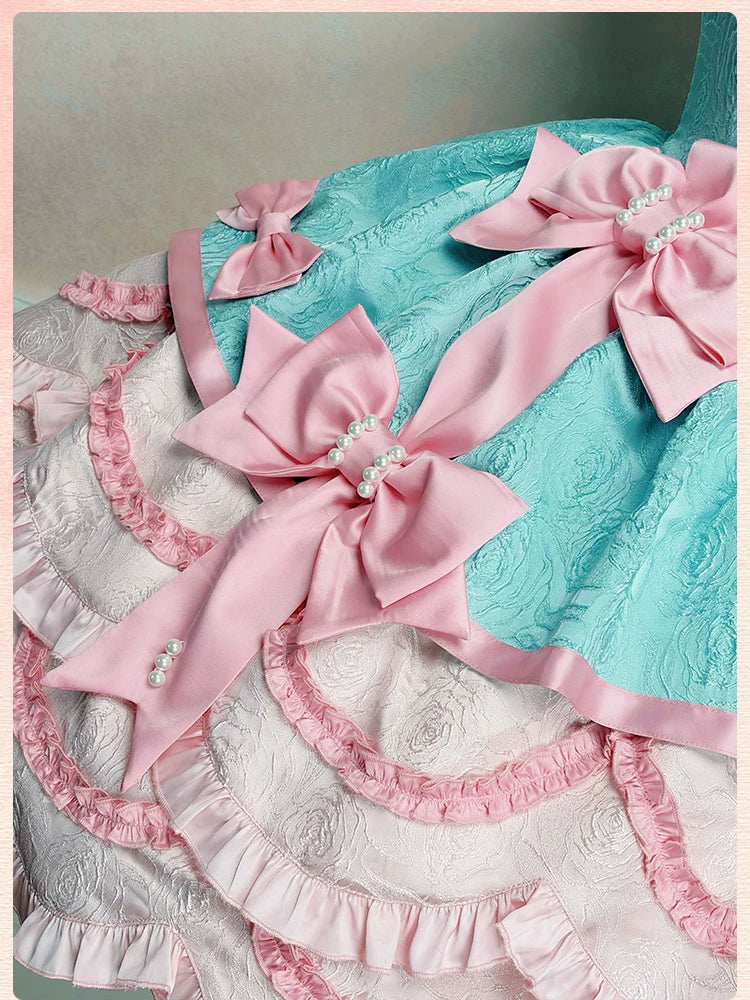 Sweetheart Petal - Sweet Lolita Petal Hem JSK Dress, Halter Neckline 44733:820727