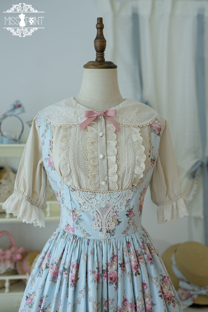 (Buyforme)Miss Point~Happy Summer Elegant Lolita Floral Jumper Skirt   