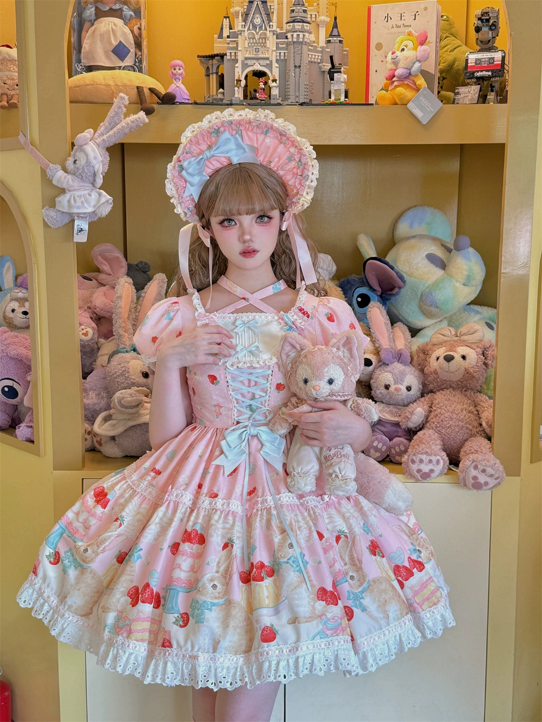 Dark Star Island~Honey Bunny Cake~Sweet Lolita JSK/OP/Strap SK/Shirt   