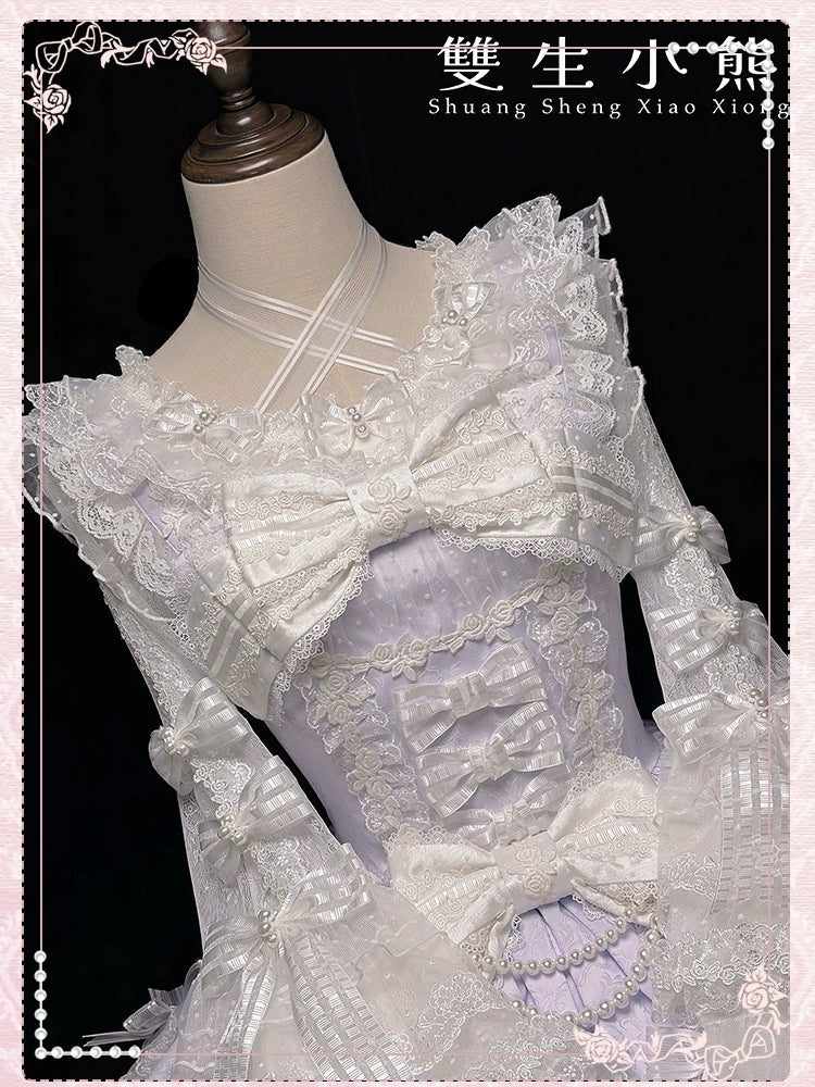 Shuang Sheng Xiao Xiong - Heart of Love - Sweet Lolita Wedding JSK, Bow Details 44306:803216