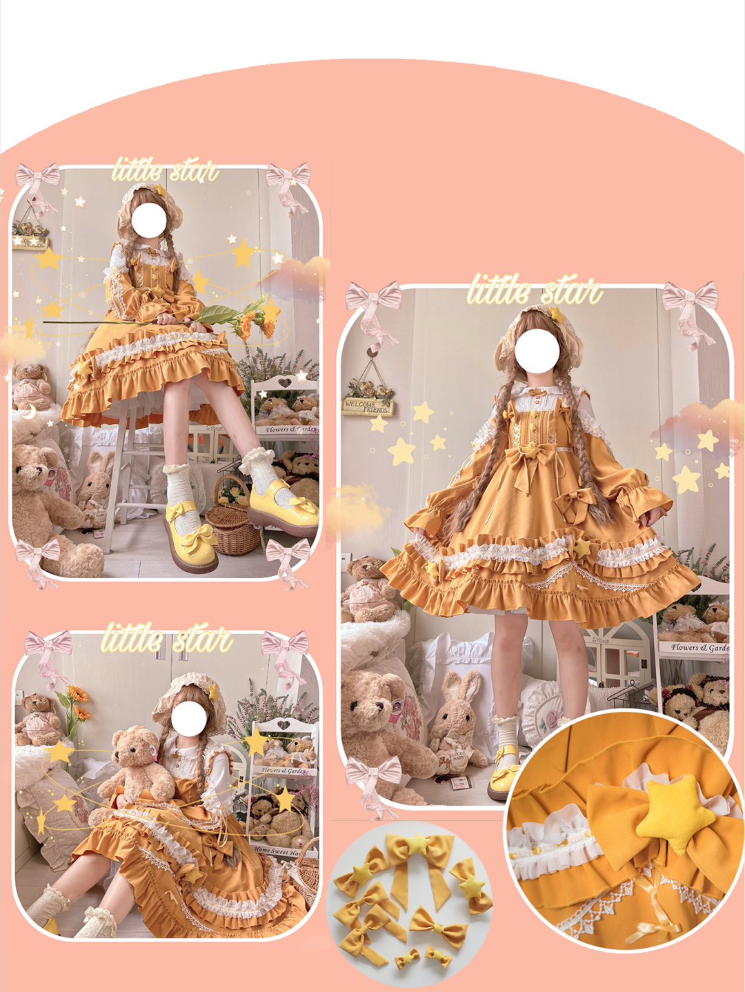 (BFM)Aurora Kiss~Daily Lolita OP Long Sleeve Winter Dress