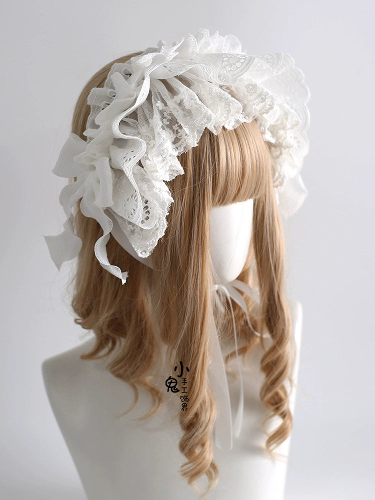 Xiaogui - Doll-Like Lace Lolita Hairband 40788:798154