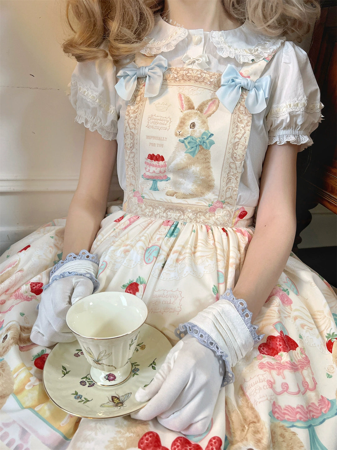 Dark Star Island~Honey Bunny Cake~Sweet Lolita JSK/OP/Strap SK/Shirt   