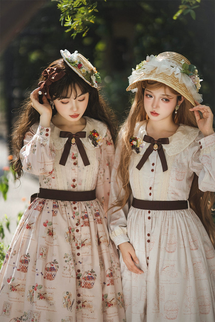 (Buyforme)Miss Point~Forest Lolita Lantern Sleeve OP Casual Dress 29482:341894