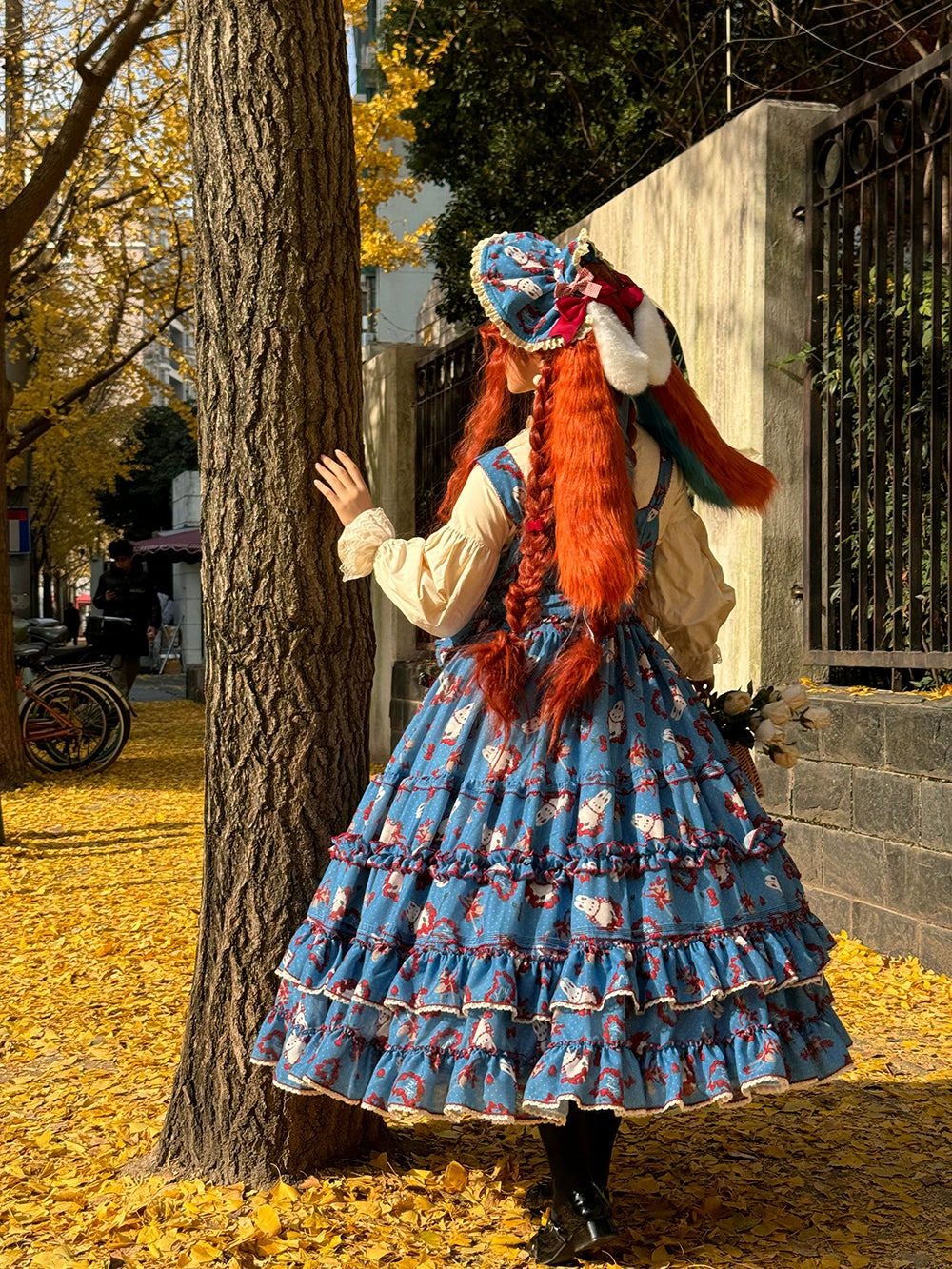 Miss Point - Forest Berry Bunny - Sweet Lolita JSK Elegant Bunny Print Dress 41972:721122