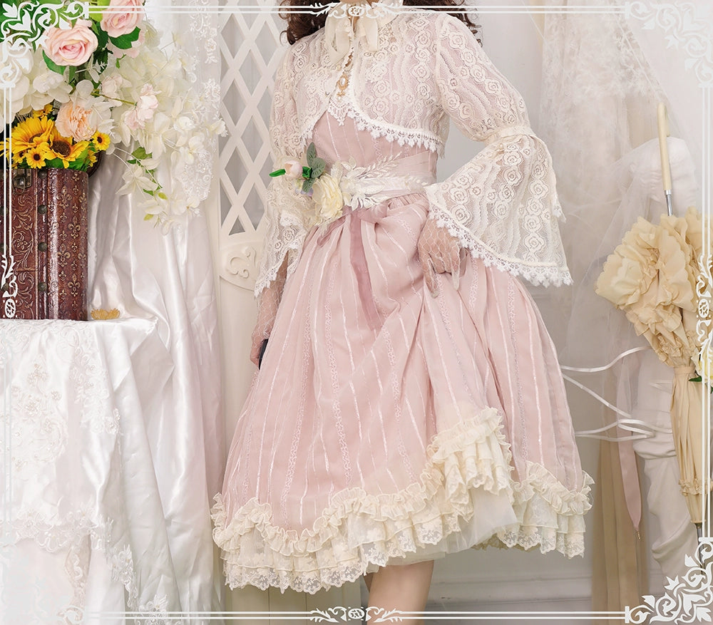 Miss Point - Tulip - Classic Lolita OP Dress Short Sleeve Dress Multicolors