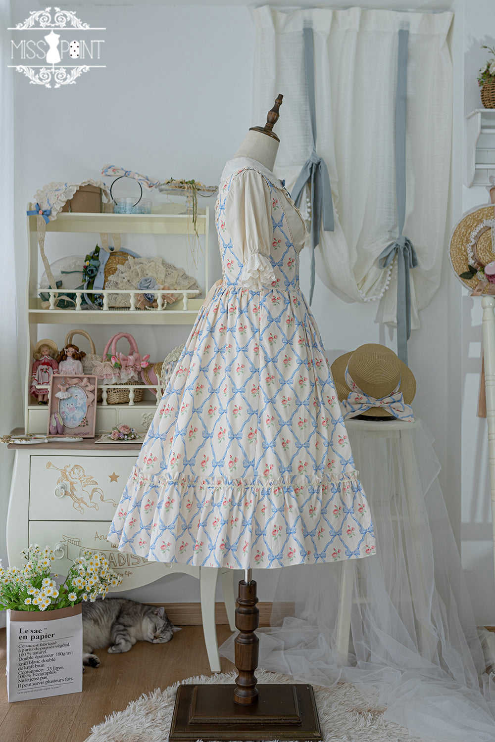 (Buyforme)Miss Point~Happy Summer Elegant Lolita Floral Jumper Skirt   