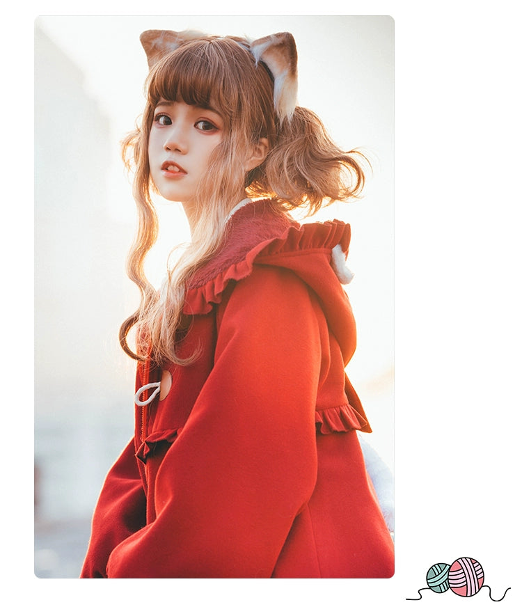 Fairy Cat~Sweet Lolita Coat Autumn and Winter Lolita Outwear