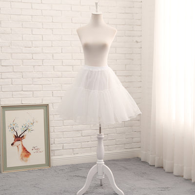 Manyiluo~Daily Lolita Boneless Short Skirt Pannier Cosplay white  