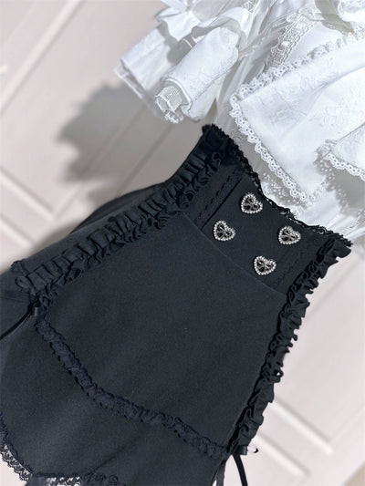 (BFM)Shengzhongwei~Jirai Kei Skirt High-Waisted Ultra-Short Skirt with Rhinestones   