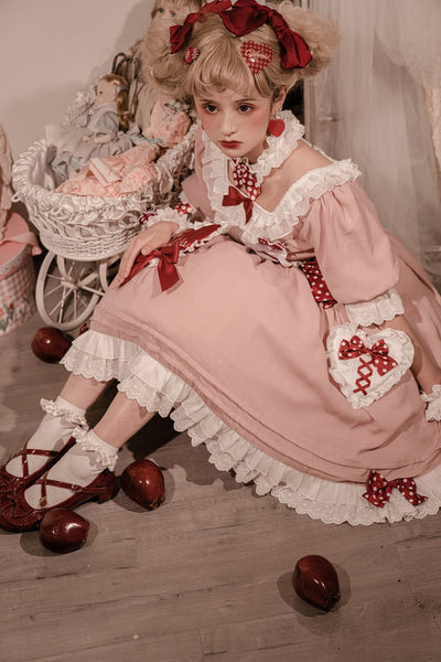 Cornfield Lolita~Strawberry Ice~Sweet Lolita Dress OP   