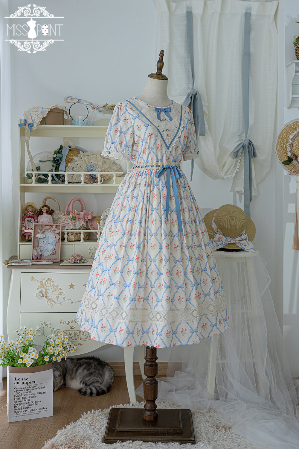 (Buyforme)Miss Point~Happy Summer Elegant Lolita Floral OP Dress   