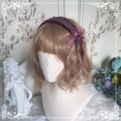 (Buyforme)Chestnut Lolita~Louvre Vineyard Accessory Hairband Retro Lolita KC grape KC B style  