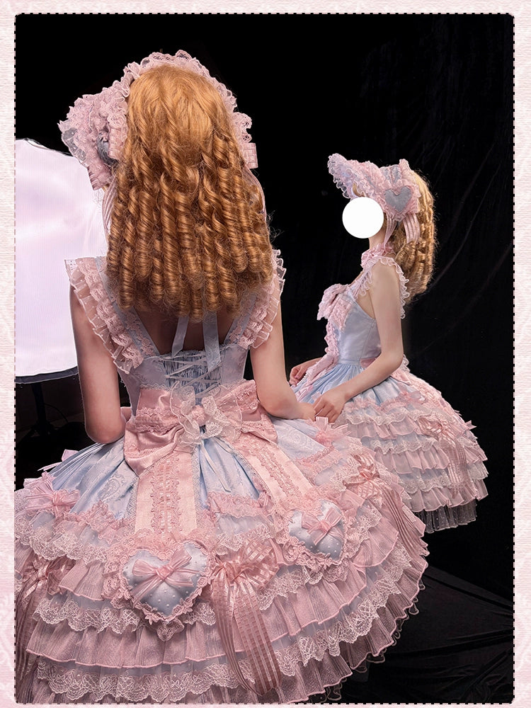 Shuang Sheng Xiao Xiong - Heart of Love - Sweet Lolita Wedding JSK, Bow Details 44306:803123