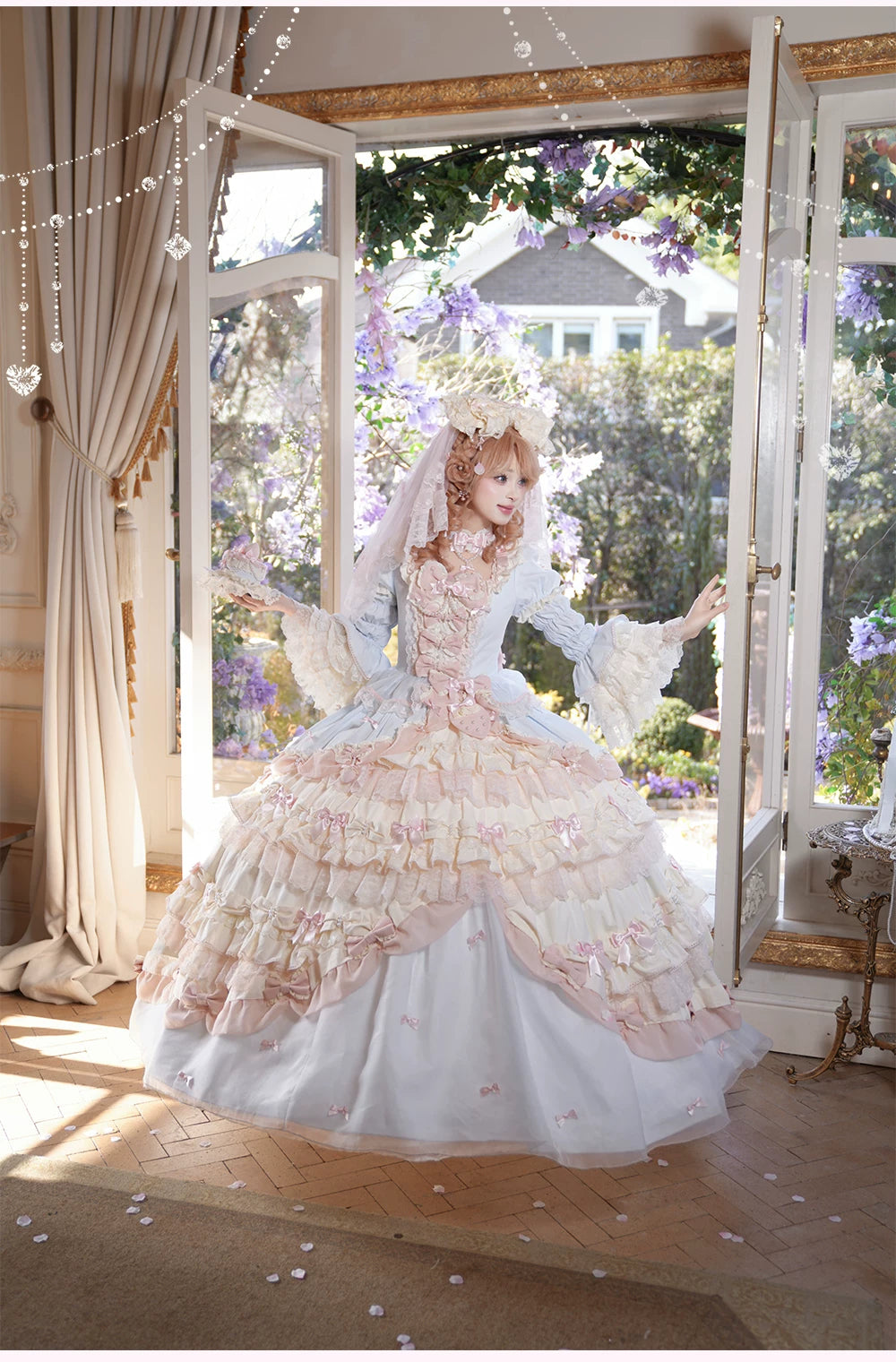 Strawberry Ribbon - Sweet Lolita Wedding Dress, Side Opening 44910:827498