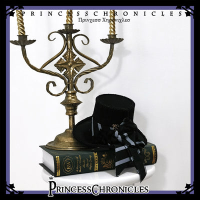 Princess Chronicles~Narrative Rule~Ouji Lolita Black Bonnet bonnet  