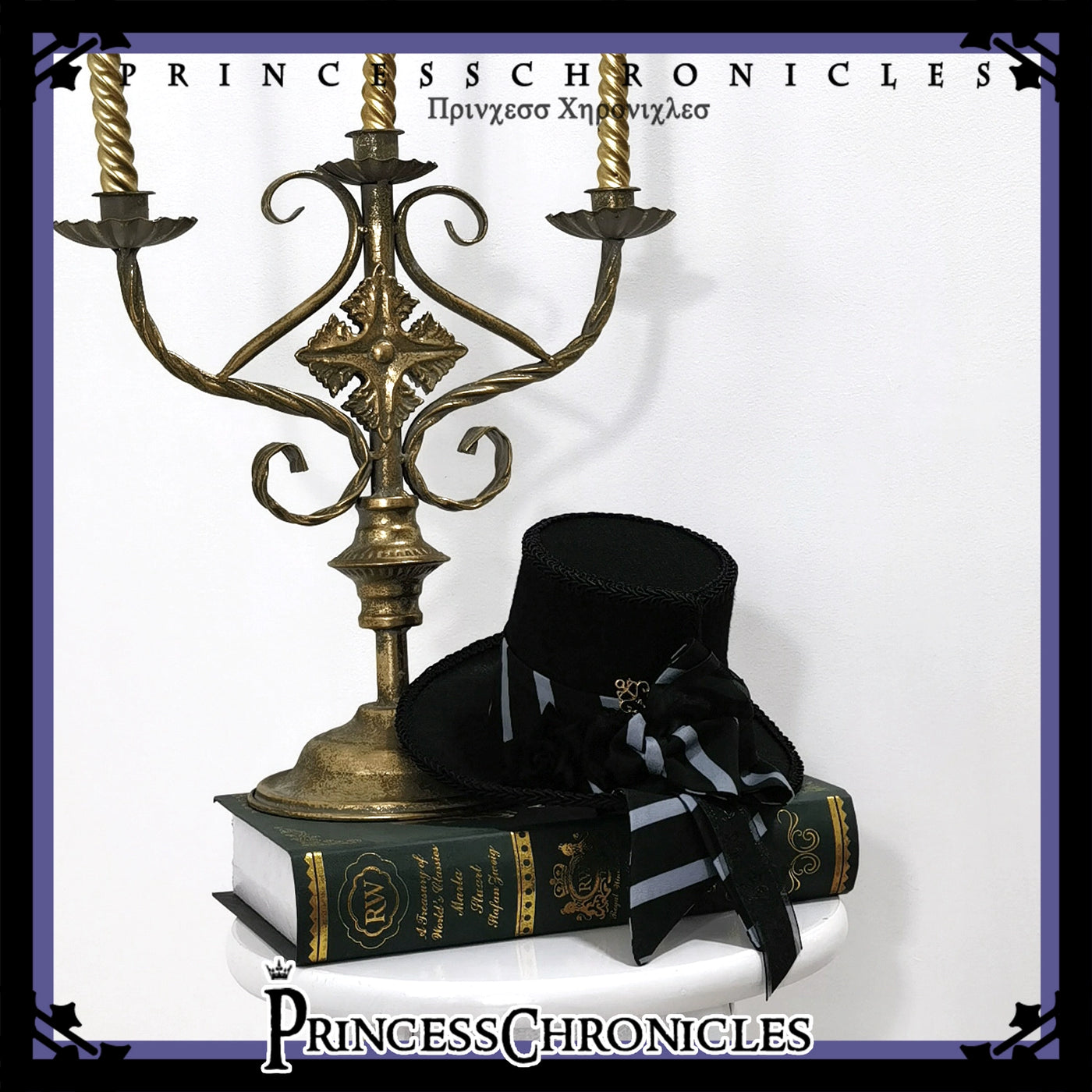 Princess Chronicles~Narrative Rule~Ouji Lolita Black Bonnet   