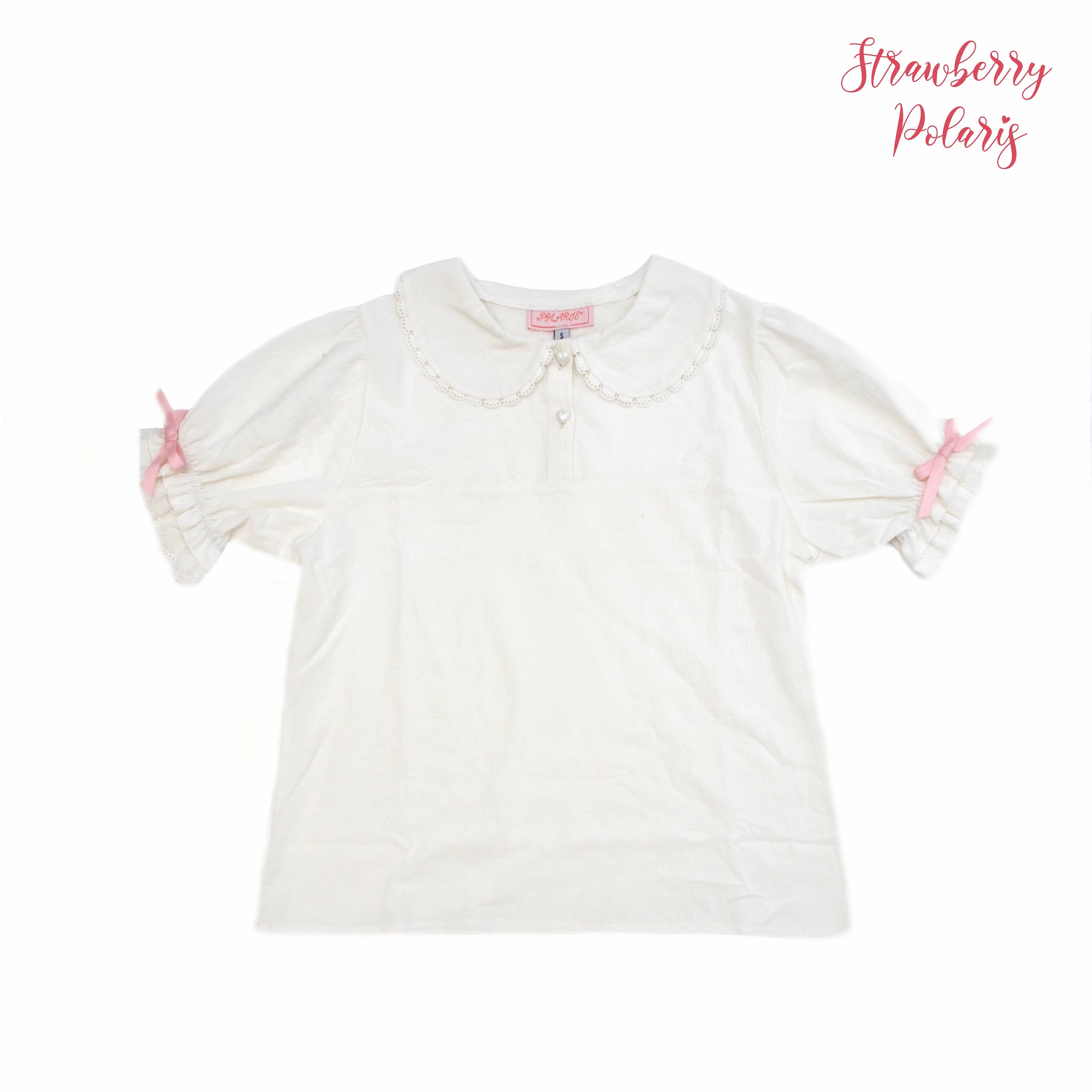 Rabbit Berry Gift Box - Sweet Lolita Cotton Shirt, Peter Pan Collar (L M S) 44491:810908