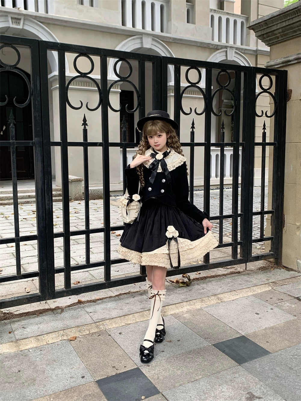 LeMiroir - Winter Solstice - Elegant Lolita Winter Short Coat & SK 44069:794218