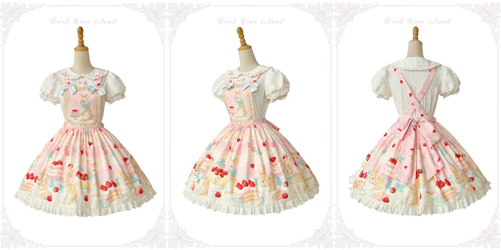 Dark Star Island~Honey Bunny Cake~Sweet Lolita JSK/OP/Strap SK/Shirt 39864:638702