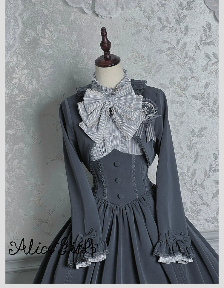 Alice Girl - Duke of Victoria - Classic Lolita Striped Blouse 44093:795187