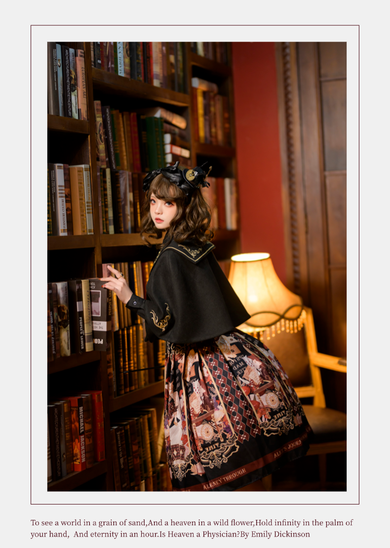 Alice in Wonderland~Holy Night Alice~Classic Lolita Dress Preppy Style Bust-supporting JSK 40466:663786