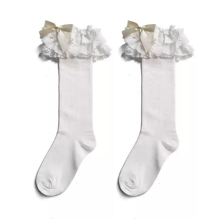(BuyForMe)WAGUIR~Lolita Bow Cotton Socks Lace Socks