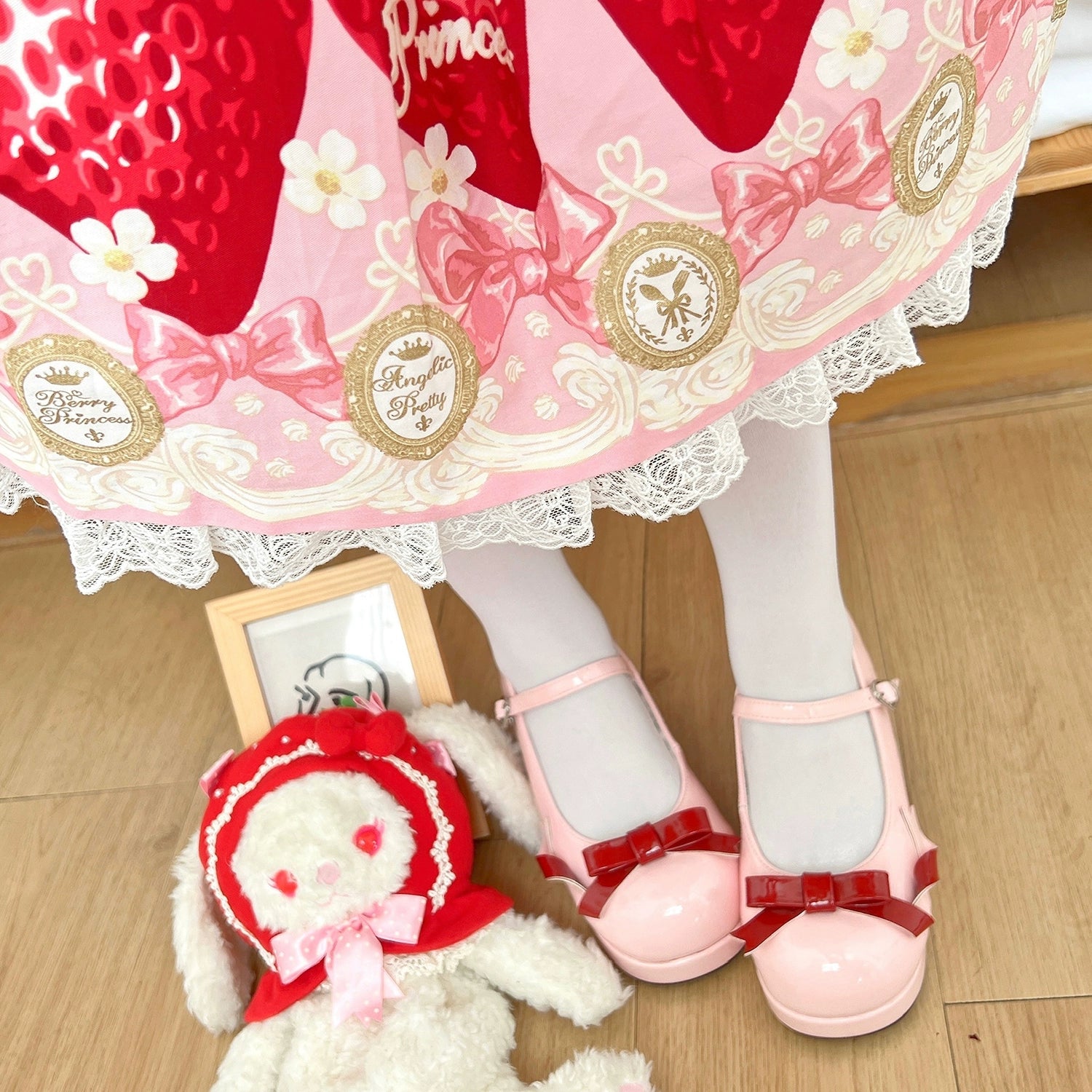 Dolly Doll~Lovers' Gift~Round Toe Middle Heel Mary Jane Lolita Shoes 32678:397878